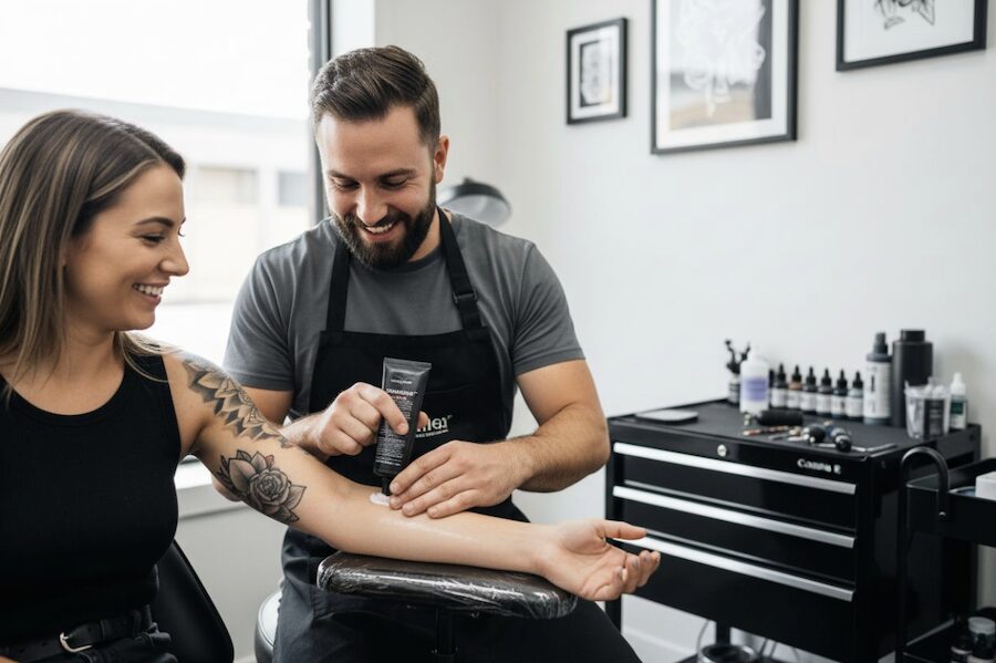 a tetoválás előtti krémek szerepe