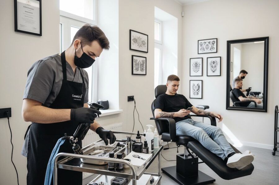 komfort tetoválás közben