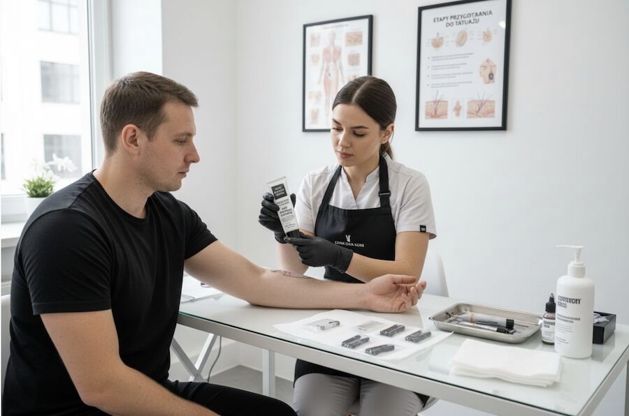 krém használati eljárás tetoválás előtt