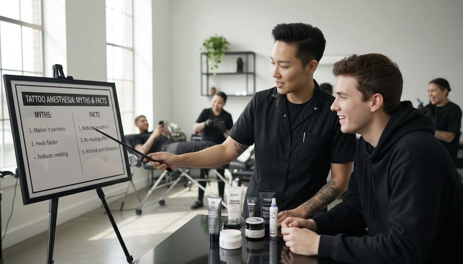 tetoválás érzéstelenítés mítoszok