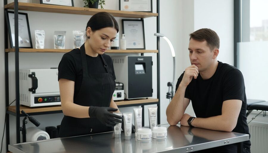 tetováláshoz érzéstelenítés lépésről lépésre