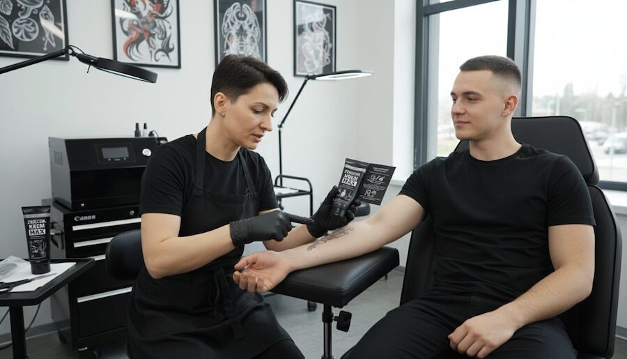 krém tetoválás előtt